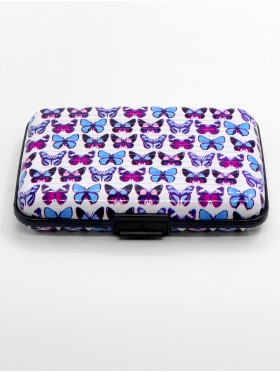 BUTTERFLY PRINTS CREDIT CARD WALLET